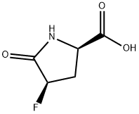 D-Proline, 4-fluoro-5-oxo-, (4R)- (9CI) Struktur