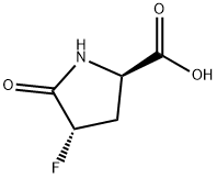 D-Proline, 4-fluoro-5-oxo-, (4S)- (9CI) Struktur