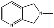 6,7-Dihydro-6-methyl-5H-pyrrolo[3,4-b]pyridine Struktur