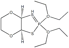 [(2S,3R)-1,4-Dioxane-2,3-diyl]bis(thio)bis(thiophosphonic acid O,O-diethyl) ester Struktur