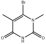 6-bromo-1,5-dimethylpyrimidine-2,4(1H,3H)-dione Struktur