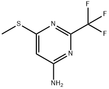 6-(Methylthio)-2-(trifluoromethyl)pyrimidin-4-amine Struktur