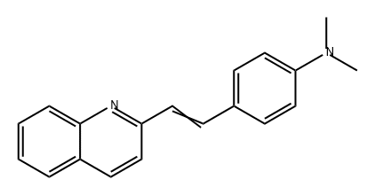 N,N-dimethyl-4-[2-(2-quinolyl)vinyl]aniline Struktur