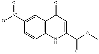 6-Nitro-4-oxo-1,4-dihydro-quinoline-2-carboxylic acid Methyl ester Struktur