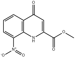 METHYL 8-NITRO-4-OXO-1,4-DIHYDROQUINOLINE-2-CARBOXYLATE Struktur