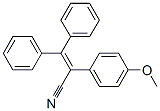 2-(p-Methoxyphenyl)-3,3-diphenylacrylonitrile Struktur