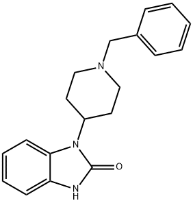 1,3-dihydro-1-[1-benzyl-4-piperidinyl]-2H-benzimidazol-2-one Struktur