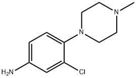 3-CHLORO-4-(4-METHYLPIPERAZIN-1-YL)ANILINE Struktur