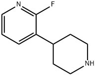 2-fluoro-3-piperidin-4-ylpyridine Struktur