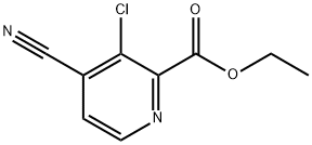 Ethyl 3-chloro-4-cyanopyridine-2-carboxylate Struktur