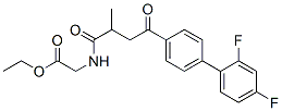 ethyl 2-[[4-[4-(2,4-difluorophenyl)phenyl]-2-methyl-4-oxo-butanoyl]ami no]acetate Struktur