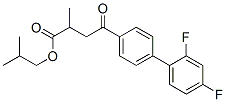 2-methylpropyl 4-[4-(2,4-difluorophenyl)phenyl]-2-methyl-4-oxo-butanoa te Struktur