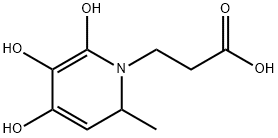 1(2H)-Pyridinepropanoic acid, 4,5,6-trihydroxy-2-methyl- (9CI) Struktur