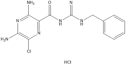 BENZAMIL HYDROCHLORIDE Struktur