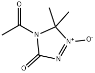 3H-1,2,4-Triazol-3-one, 4-acetyl-4,5-dihydro-5,5-dimethyl-, 1-oxide (9CI) Struktur