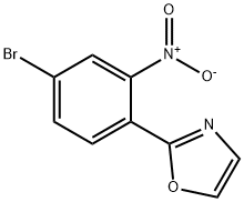 2-(4-Bromo-2-nitrophenyl)oxazole Struktur