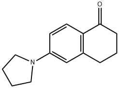 6-(pyrrolidin-1-yl)-3,4-dihydronaphthalen-1(2H)-one Struktur