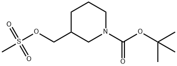 1-BOC-3-甲磺?；跫谆哙?結(jié)構(gòu)式