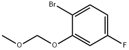 1-ブロモ-4-フルオロ-2-(メトキシメトキシ)ベンゼン 化學構(gòu)造式