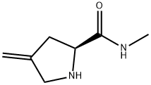 2-Pyrrolidinecarboxamide,N-methyl-4-methylene-,(S)-(9CI) Struktur