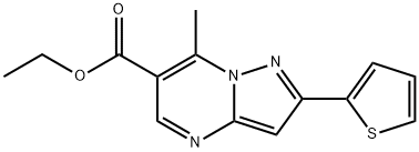 ETHYL 7-METHYL-2-(2-THIENYL)PYRAZOLO[1,5-A]PYRIMIDINE-6-CARBOXYLATE price.