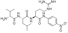 D-VAL-LEU-ARG P-NITROANILIDE HYDROCHLORIDE SALT Struktur