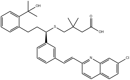 Montelukast GeM-diMethylMethylene Analogue Struktur