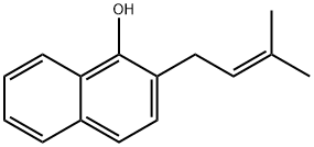 1-Hydroxy-2-prenylnaphthalene Struktur