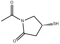 2-Pyrrolidinone, 1-acetyl-4-mercapto-, (R)- (9CI) Struktur