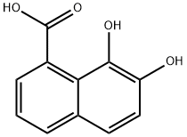 1-Naphthalenecarboxylic acid, 7,8-dihydroxy- (9CI) Struktur