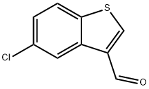 5-CHLORO-1-BENZOTHIOPHENE-3-CARBALDEHYDE Struktur