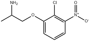 2-Propanamine, 1-(2-chloro-3-nitrophenoxy)- Struktur