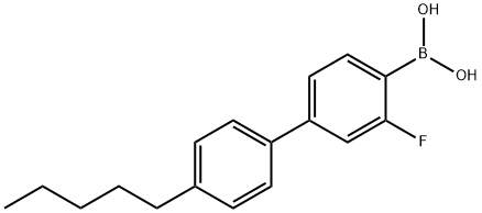 4''-PENTYL-3-FLUOROBIPHENYL-4-BORONIC ACID Struktur