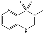 2H-Pyrido[3,2-e]-1,2,4-thiadiazine,3,4-dihydro-2-methyl-,1,1-dioxide(9CI) Struktur