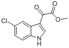 methyl 2-(5-chloro-1H-indol-3-yl)-2-oxoacetate Struktur