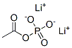 Acetylphosphoric acid dilithium salt Struktur