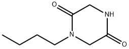 2,5-Piperazinedione,1-butyl-(8CI,9CI) Struktur