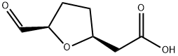 2-Furanacetic acid, 5-formyltetrahydro-, cis- (9CI) Struktur