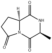 Pyrrolo[1,2-a]pyrazine-1,4,6(7H)-trione, tetrahydro-3-methyl-, (3S,8aS)- (8CI) Struktur