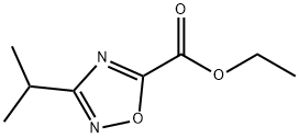 ETHYL 3-ISOPROPYL-1,2,4-OXADIAZOLE-5-CARBOXYLATE Struktur