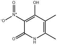 2(1H)-Pyridinone,4-hydroxy-5,6-dimethyl-3-nitro- Struktur