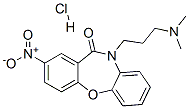 10-[3-(dimethylamino)propyl]-2-nitrodibenz[b,f][1,4]oxazepin-11(10H)-one monohydrochloride Struktur