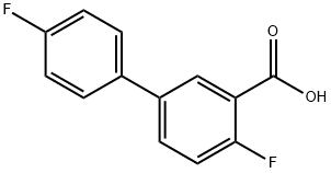 5-(4-Fluorophenyl)-2-fluorobenzoic acid Struktur