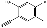 2-Amino-4-bromo-5-methylbenzonitrile Struktur