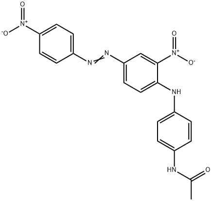 4'-[2-nitro-4-[(p-nitrophenyl)azo]anilino]acetanilide Struktur