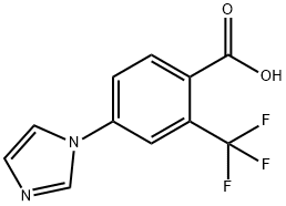 3-(1H-IMIDAZOL-1-YL)-5-(TRIFLUOROMETHYL)BENZOIC ACID Struktur