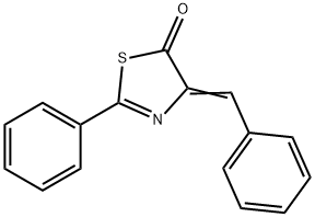 2-Phenyl-4-benzylidenethiazol-5(4H)-one Struktur