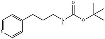 4-T-BUTYLOXYCARBONYL-AMINOPROPYL-PYRIDINE Struktur