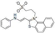 2-[2-(phenylamino)vinyl]-1-(3-sulphonatopropyl)naphtho[1,2-d]thiazolium Struktur