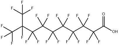 octadecafluoro-9-(trifluoromethyl)decanoic acid Struktur